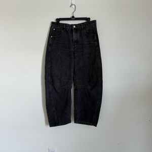Black Barrel Jeans